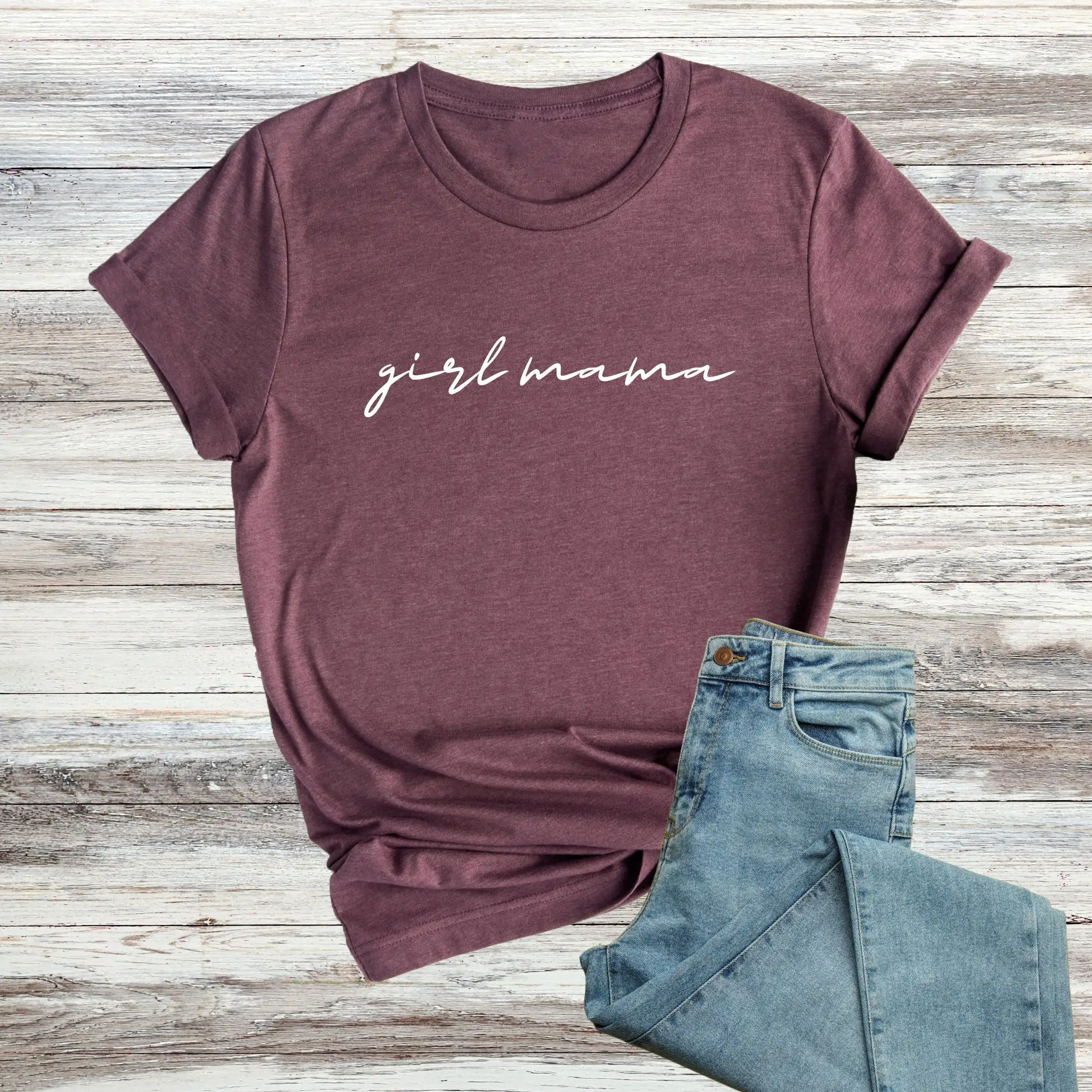 Girl Mama T Shirt For Mother Protector Mom Cute Mother's Day Life Saying