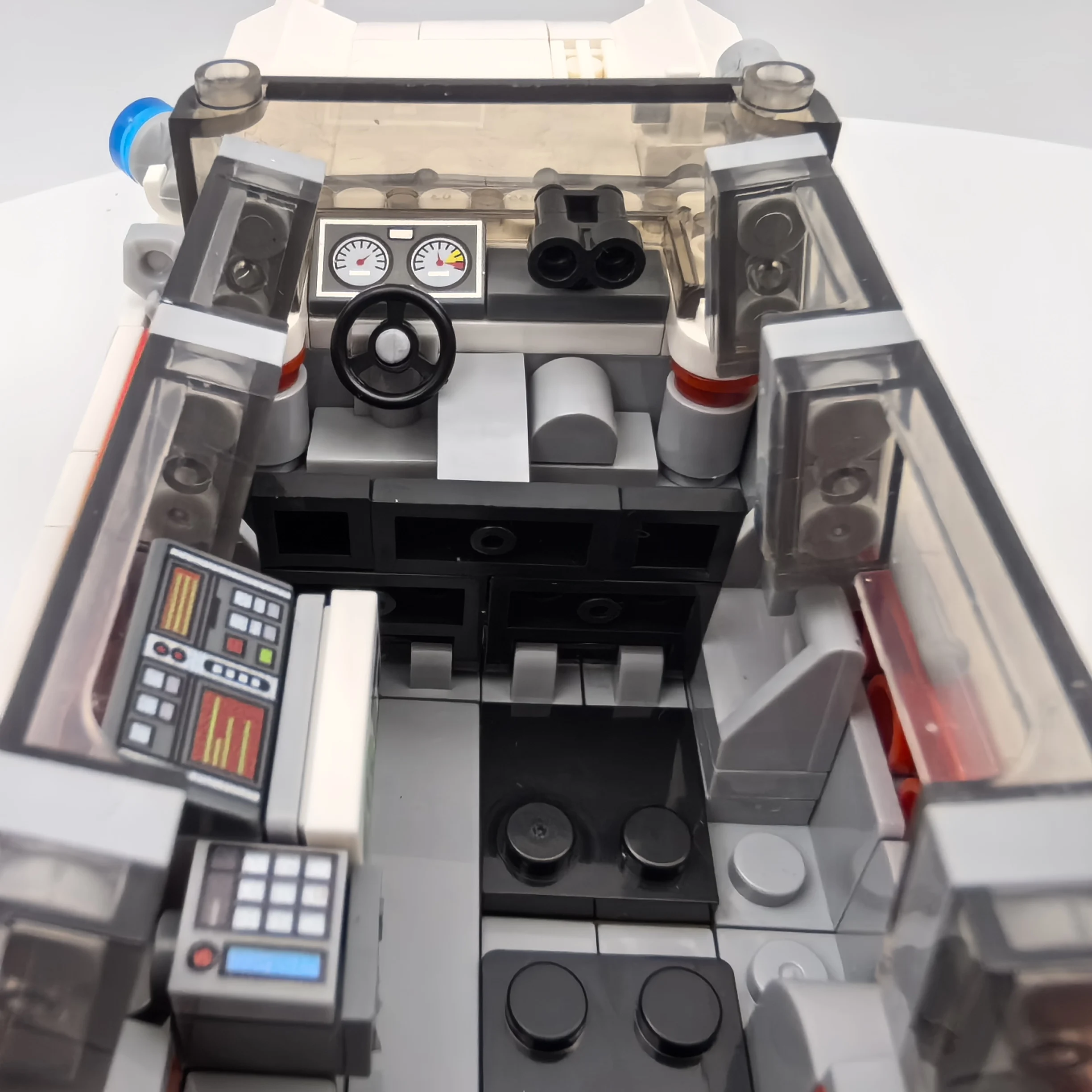 Technical Cars City Ghostbusters Ecto-1 Model Building Blocks Creators MOC Movie Vehicle Bricks DIY Education Toys For Children