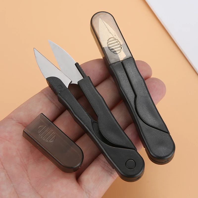 Scissors Stainless Steel 1PC Clippers DIY Thread Cutter U-shape Clipper Sewing Tool Home Sewing Shears Embroidery Clippers