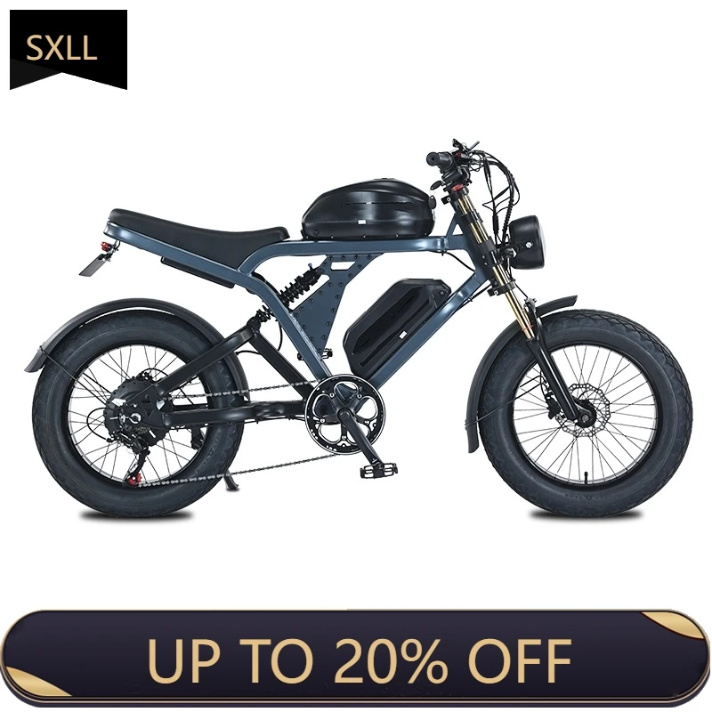 

SXLL American Fast 20-inch Electric Bike From China Fat Tire Electric Bike Beach Cruiser Electric Mountain Bike Fast Delivery