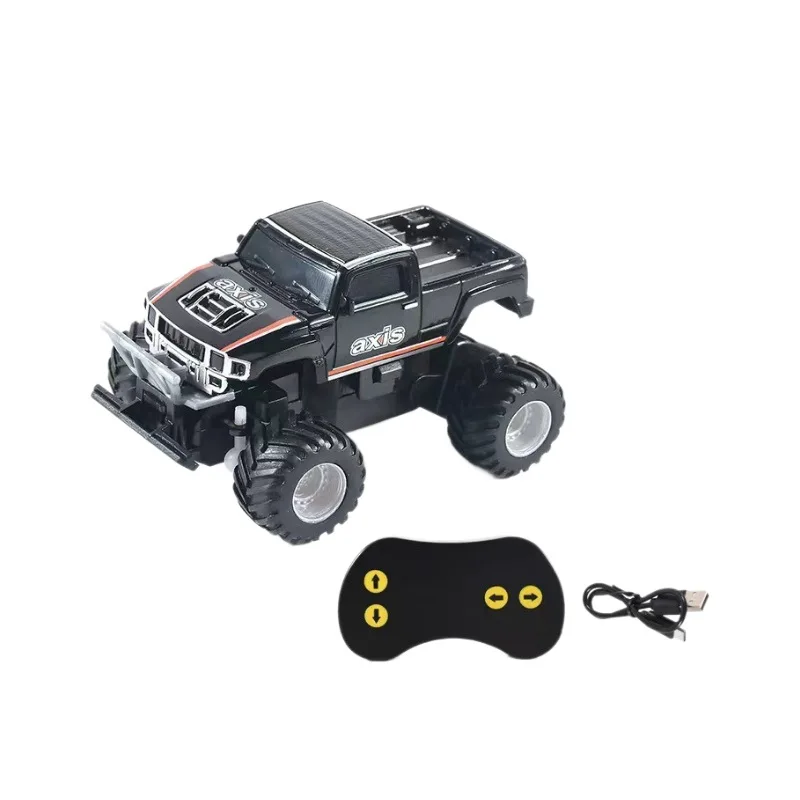 Mini remote control of off-road Bigfoot toy 1:58 model car charging remote control car 2.4G simulation front and rear shock abso