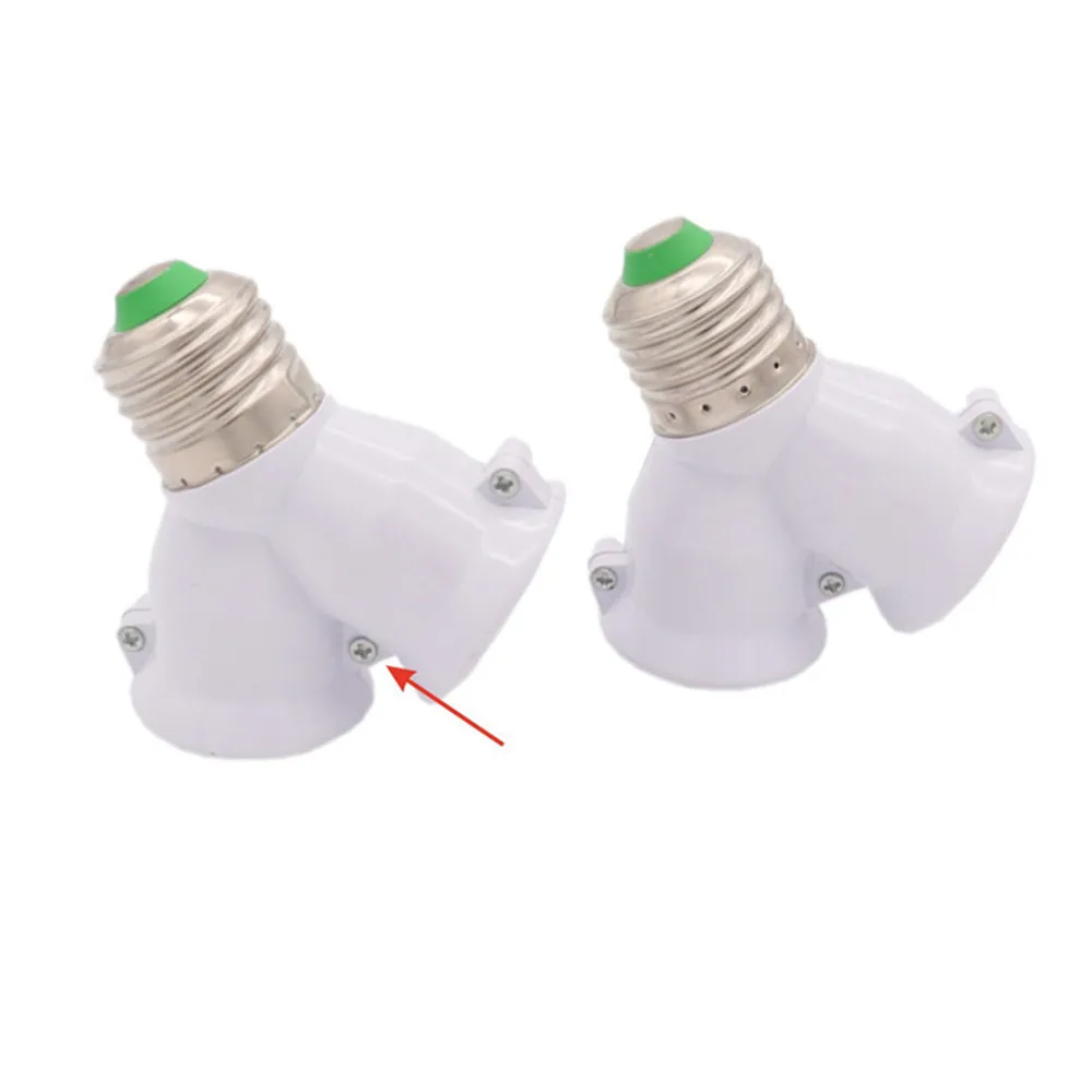 2022 NEW 2 in 1 E27 Lamp Holder e27 Bulb Holder Lamp Socket Splitter Adapter Light Base for LED Bulb