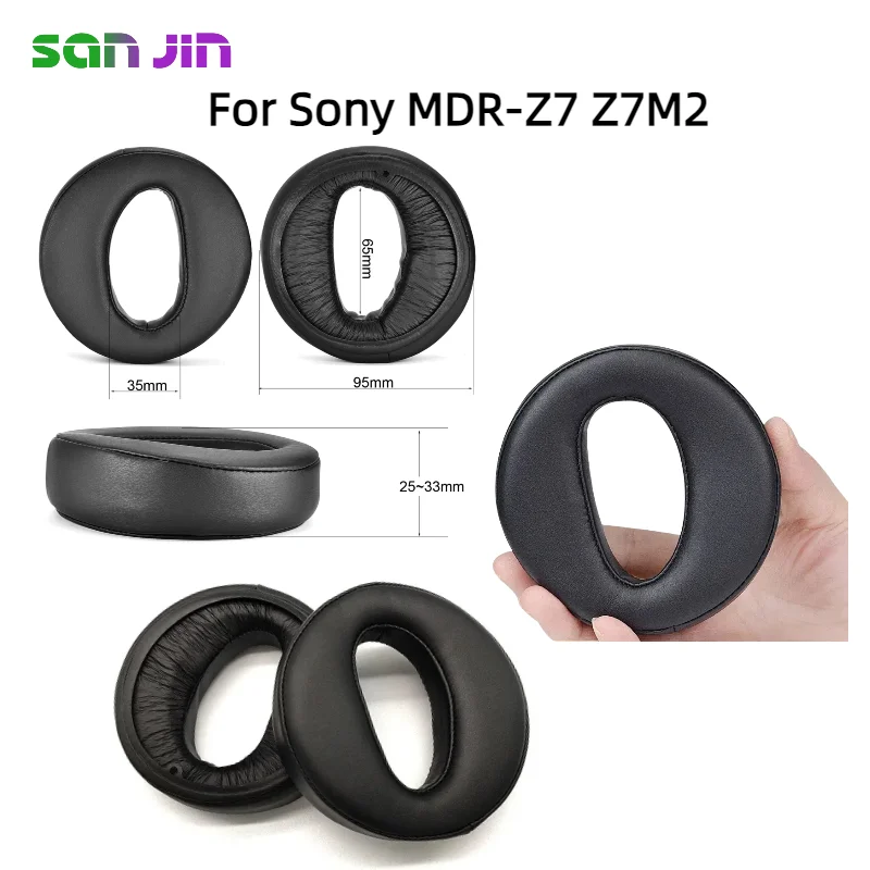 

Replacement Foam Ear Pads for Sony MDR-Z7 Z7M2 Headphones Mesh Protein Leather Earpad Earpads