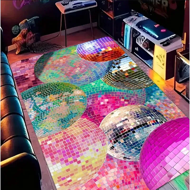 

Коврик VIKAMA Cool Disco Ball - мягкий и нескользящий декоративный коврик для спальни и гостиной, для вечеринок - украшение для дома