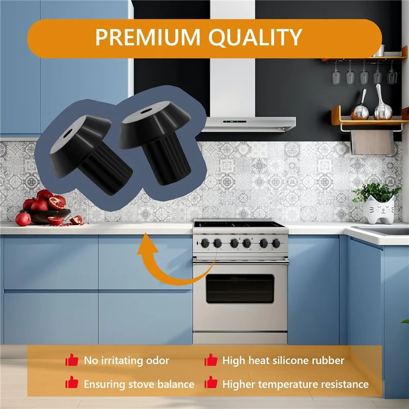 BAAG-60 قطعة المطاط صر قدم المطاط القدم استبدال متوافق مع GE WB2K101 الغاز المدى الموقد صر استبدال WB02T10461 Durab