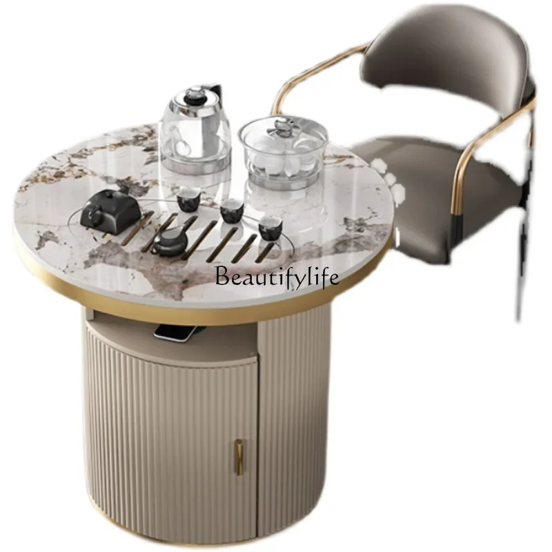 

FG44*Light luxury household small apartment mobile tea table