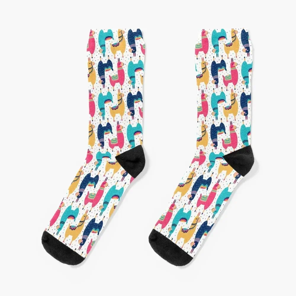 

Llama Colorful animal animals funny pattern Socks cool Toe sports new year Socks For Man Women's