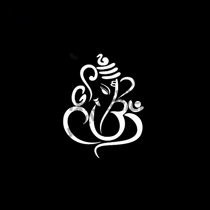 Car Sticker Elephant Sign Meditation Decal Yoga Boho Style Art Vinyl Enlightenment Zen Car Window Decals PVC