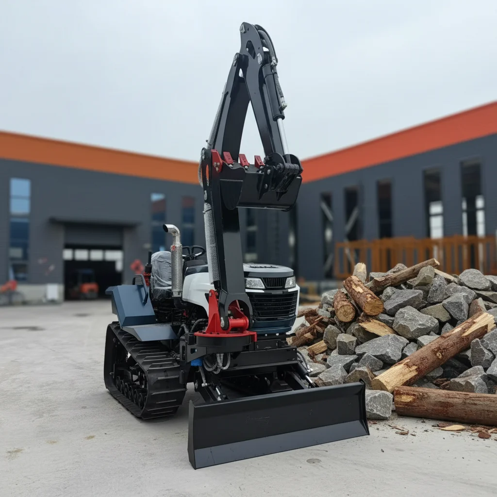 

Crawler Tractor 35HP Hydraulic Diesel Multi-Function Farm Tractor for Excavation Plowing Ditching