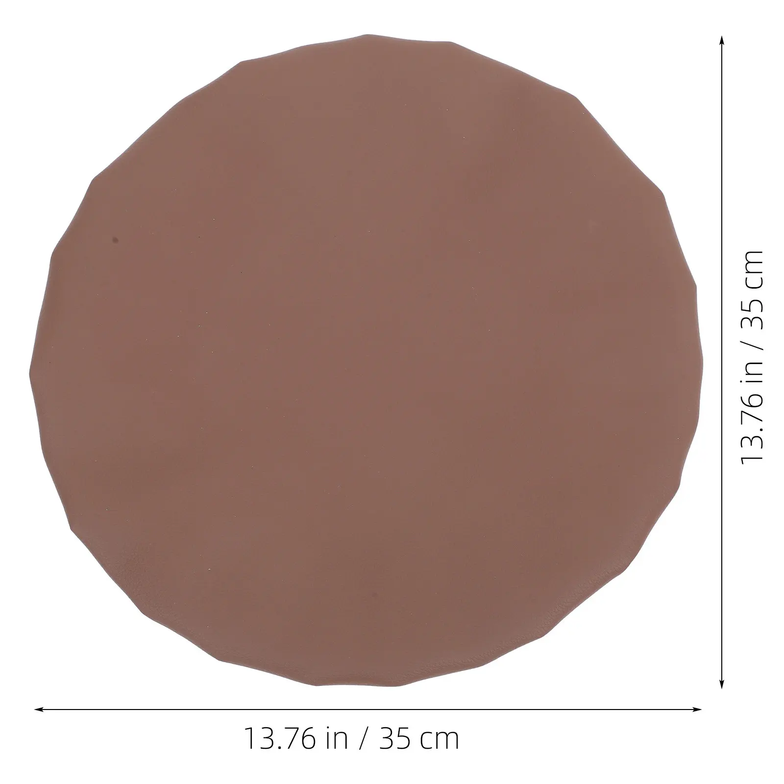 PU Round Stool Covers Waterproof Stretchable Elastic Fit Seat Cover for Barstool Office Chair Salon Chair 34-35Cm Diameter Easy