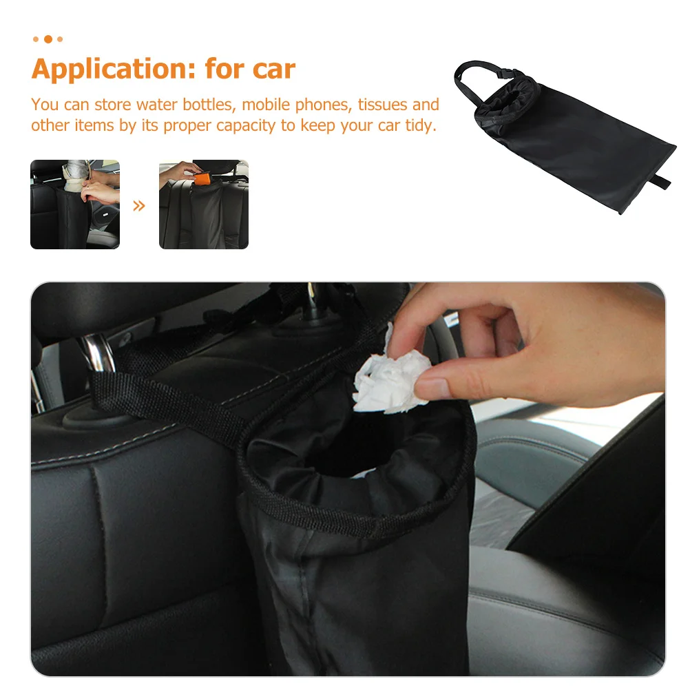 

Car Seat Hanging Bag Oxford Cloth Waterproof Foldable Backseat Organizer Vehicle Seat Storage Pouch Trash Bag Backseat Pouch