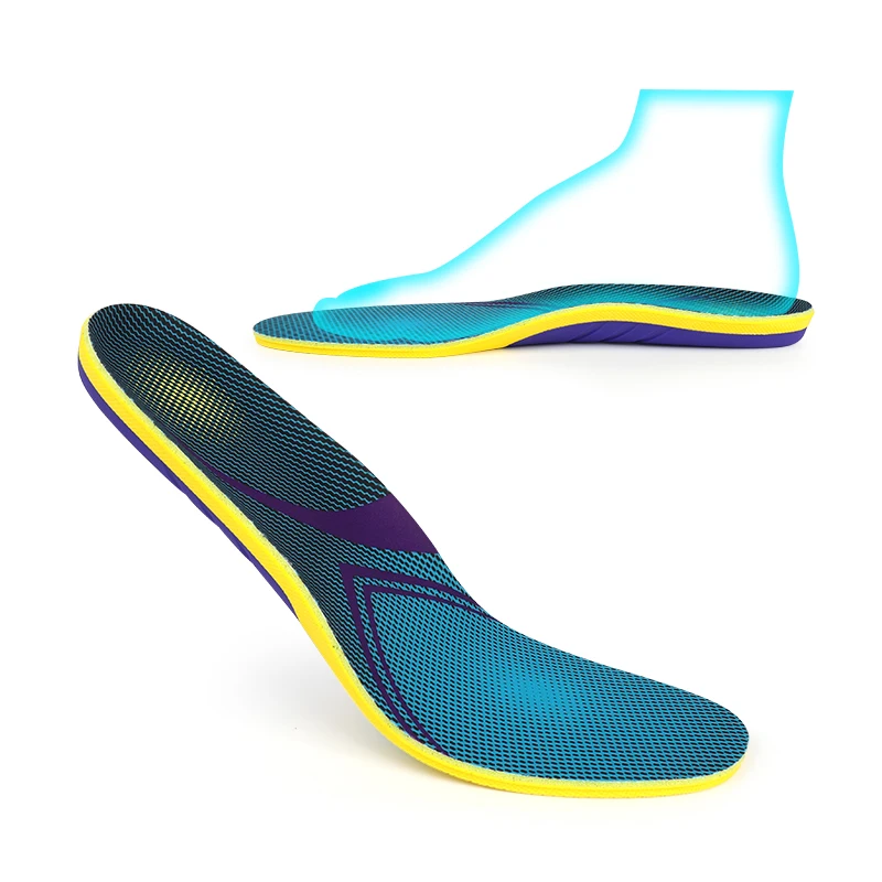 Sweat absorbing and non slip insole, forefoot shock-absorbing and shock-absorbing insole, anti twist lightweight sports insole