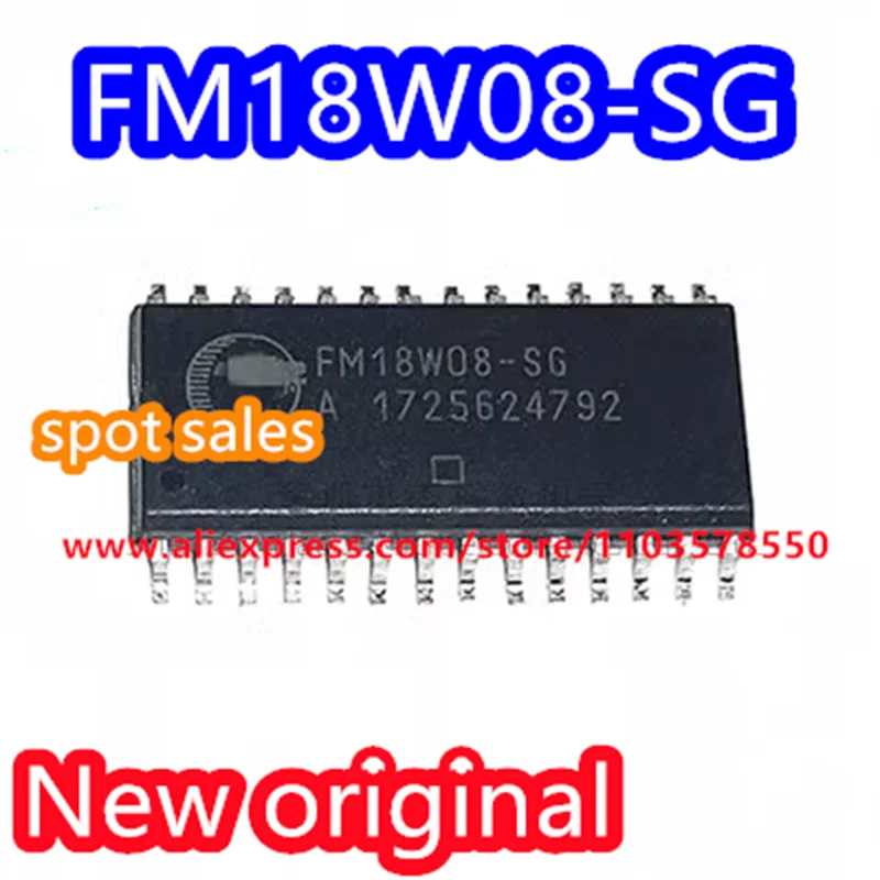 5PCS  Brand new original FM18W08-SG FM18W08 SMT SOP28 FRAM 256 Gigabit Parallel Interface 3.3V Storage IC Chip