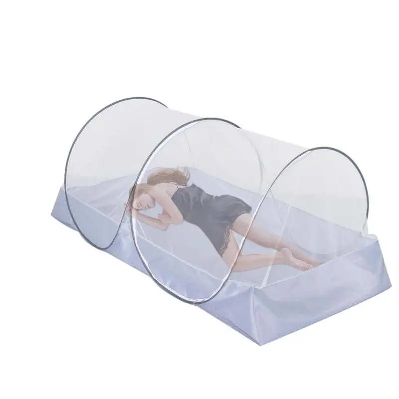 Pop-up Folding mosquito Net Canopy with Side Zipper Outdoor foldable anti mosquito net tent Travel Mesh Tent Camping tent