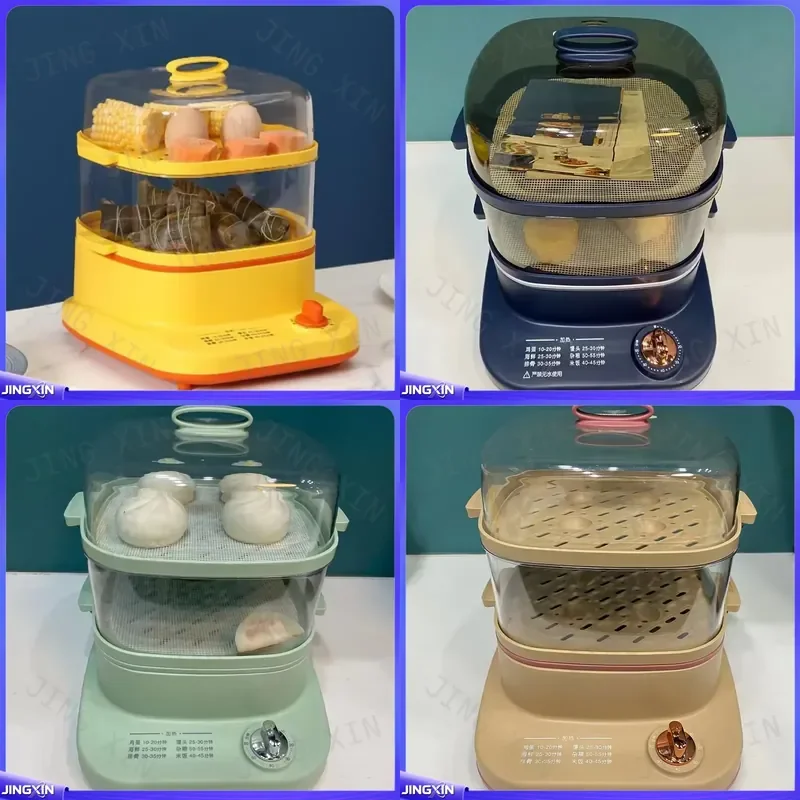 custom for Healthy Cooking Electric Food Steamer 2 Layer 800W Home Food Warmer Cooker Vegetables Steam Cooker Kitchen