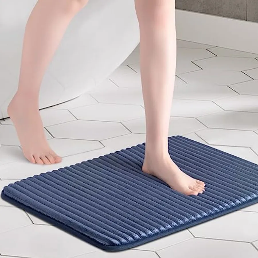 Ultra Soft Charcoal Infused Memory Foam Bath Mat 17