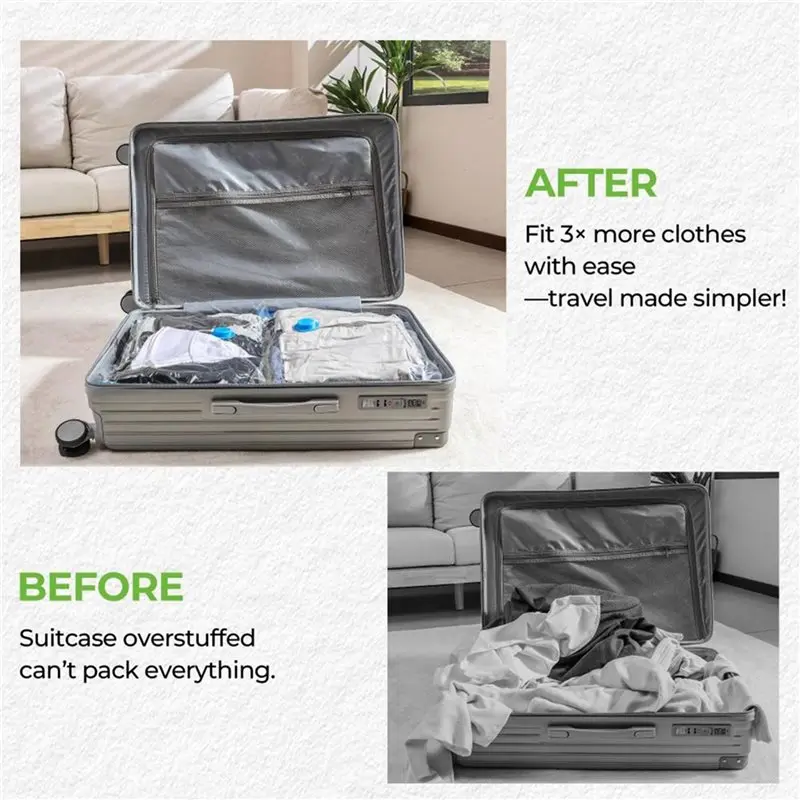 Y42A-2X Portable Rechargeable Electric Vacuum Pump For Travel, Low Noise Mini Compressed Bag Air Pump