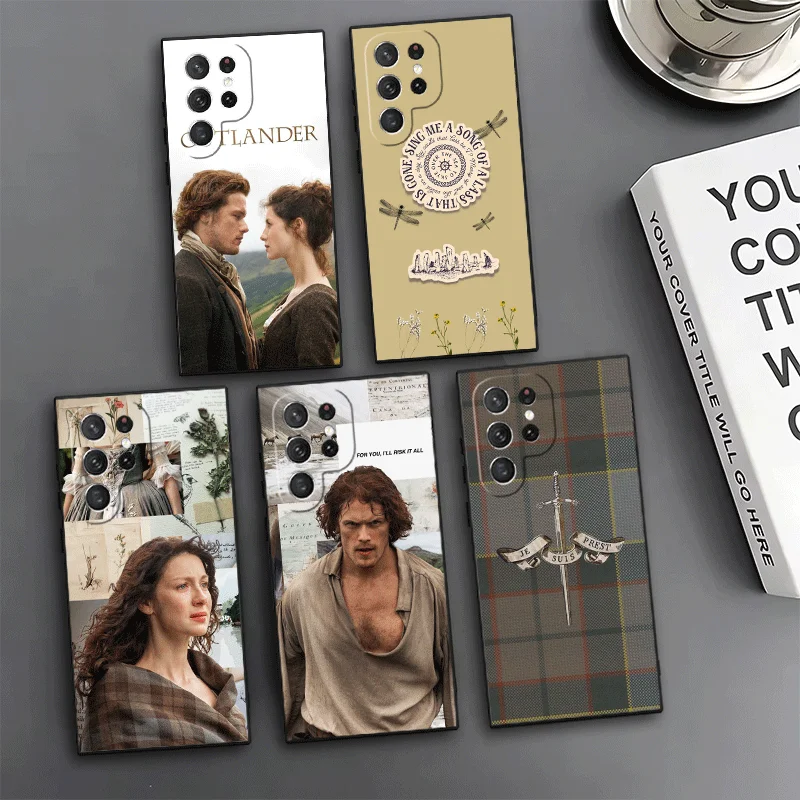 Outlander TV Claire Phone Case For Samsung Galaxy S24 S25 S26 Ultra S23 Plus S22 S21 FE S20 + Edge Pattern Customized Cover