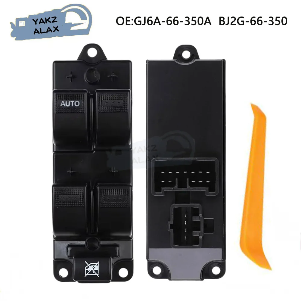 

For Mazda 323 Electric Master Window Control Switch Glass Regulator Controller Button GJ6A-66-350A BJ2G-66-350 BJ3D-66-350