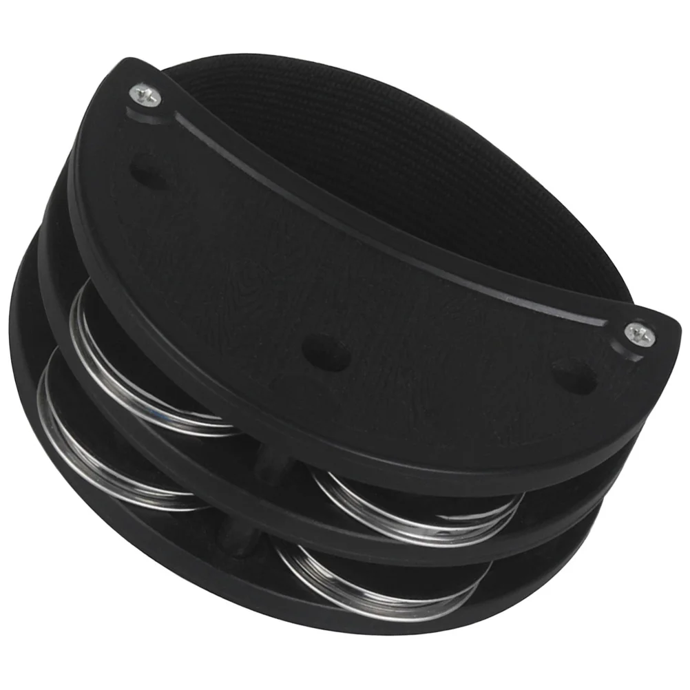 

Foot Bell Musical Instruments Double Row Tambourine Gift Rhythm Percussion Tambourines