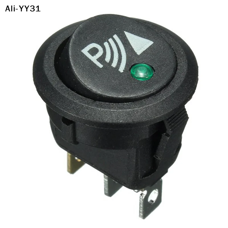 

【Ya3】1Pc 2026 KCD1-102N Car 3 Pin Rocker/Parking Off 12V DC Dashboard Switch Parking Reverse Sensor Front Rear Walking