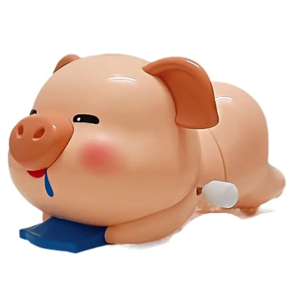 Interactive Cartoon Pig Clockwork Toys Collection Statue Animal Dog Wind-up Toy Cartoon Funny Clockwork Model Birthday Gifts