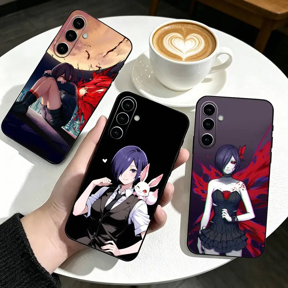 Tokyo Ghoul Touka Kirishima   Phone Case For Samsung Galaxy A73,A72,A71,A70,A53,A52,A51,Soft Silicone Black Cover