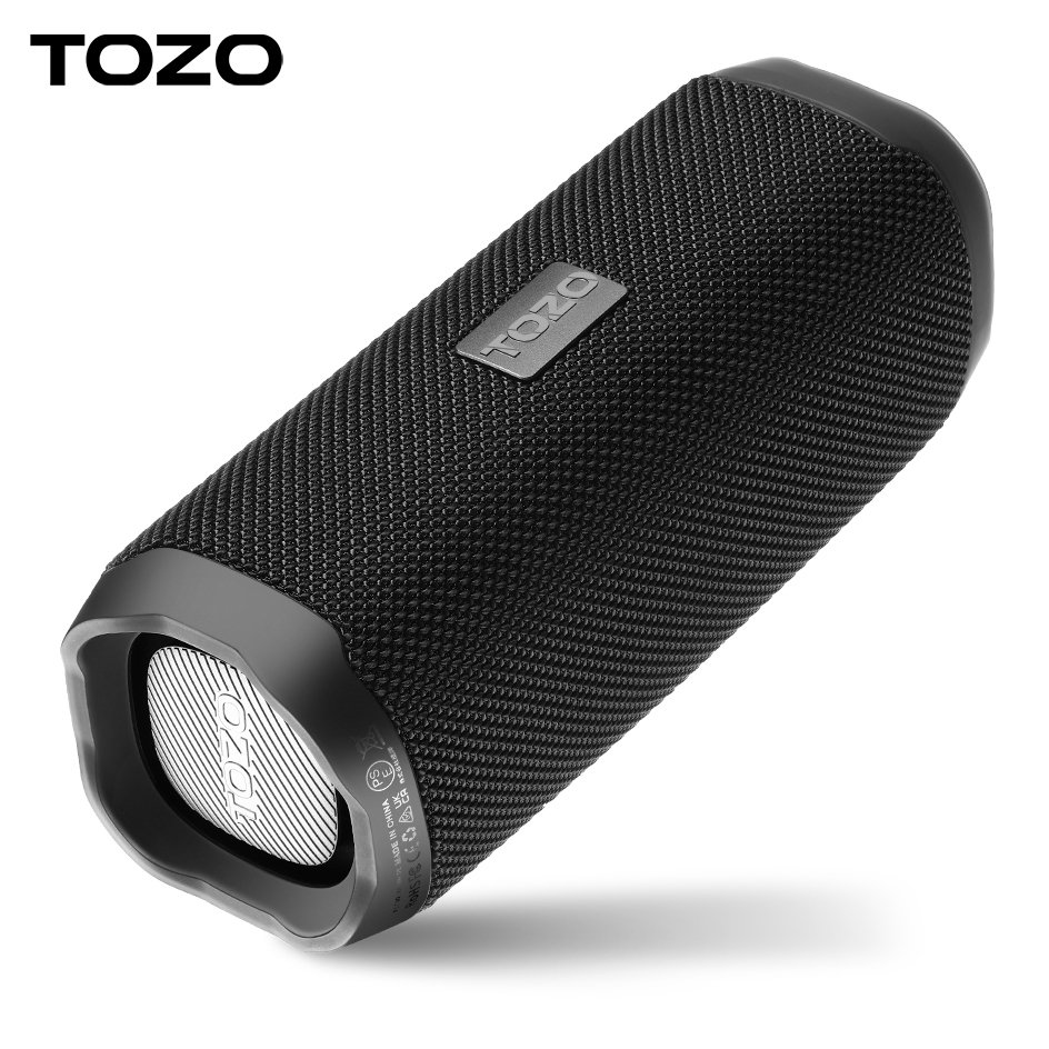 TOZO PA2 Bluetooth Speaker with Dual Drivers & Dual Bass Diaphragms, Deep Bass Loud Stereo Sound, IPX8 Waterproof, 25H Playtime