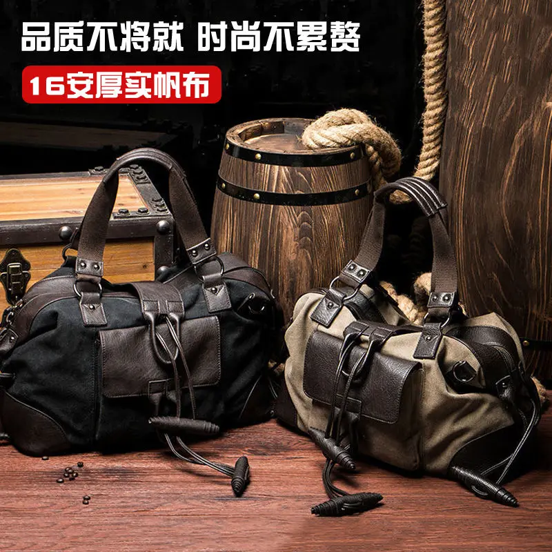 Men's Single-shoulder Bags Handbags Canvas Crossbody Bag Boy Casual Package Fashionable Trendy New Large-capacity Travel Bags