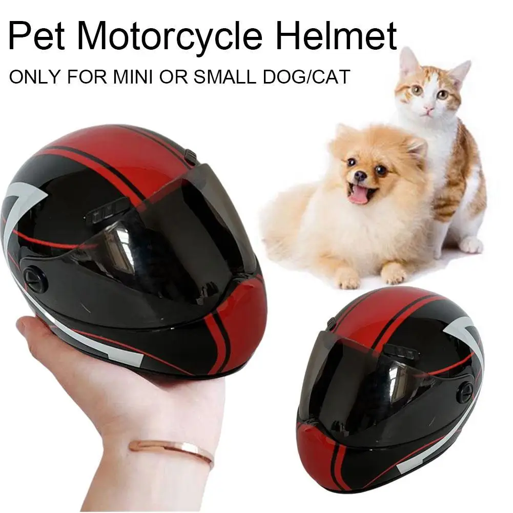 Cat Dog Mini Motorcycle Helmet Small  Head Protection Pet  Safety Helmet Photo Props   Motorcycle Accessories