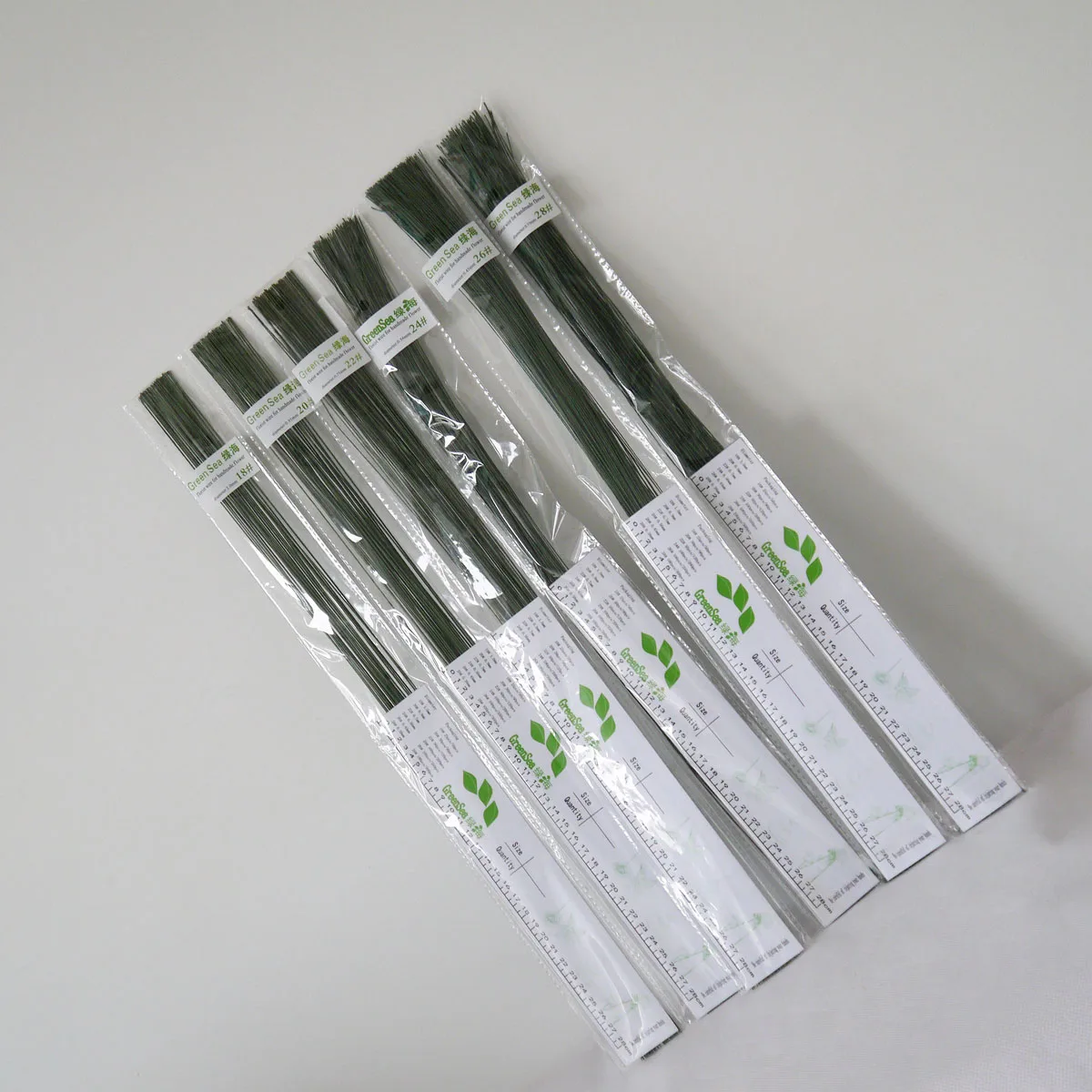 Железная проволока с зеленым сахарным листом, 18 калибр до 28 калибр