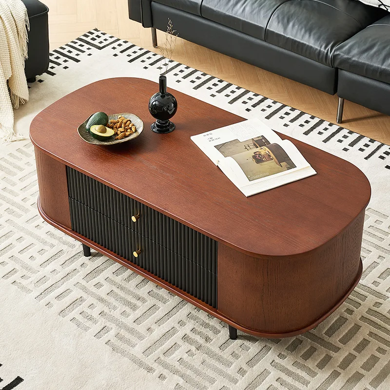 طاولة القهوة على طراز العصور الوسطى، خزانة الشاي لغرفة المعيشة الرجعية