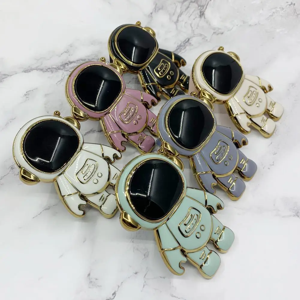 Smooth Surface Desktop Phone Bracket Multi-functional Support Cellphone Practical Folding Astronaut Desktop Phone Stand