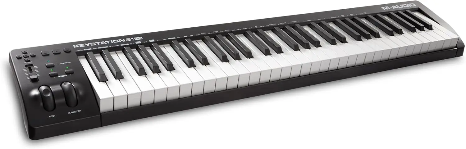 USB MIDI Keyboard Controller with 61 Keys