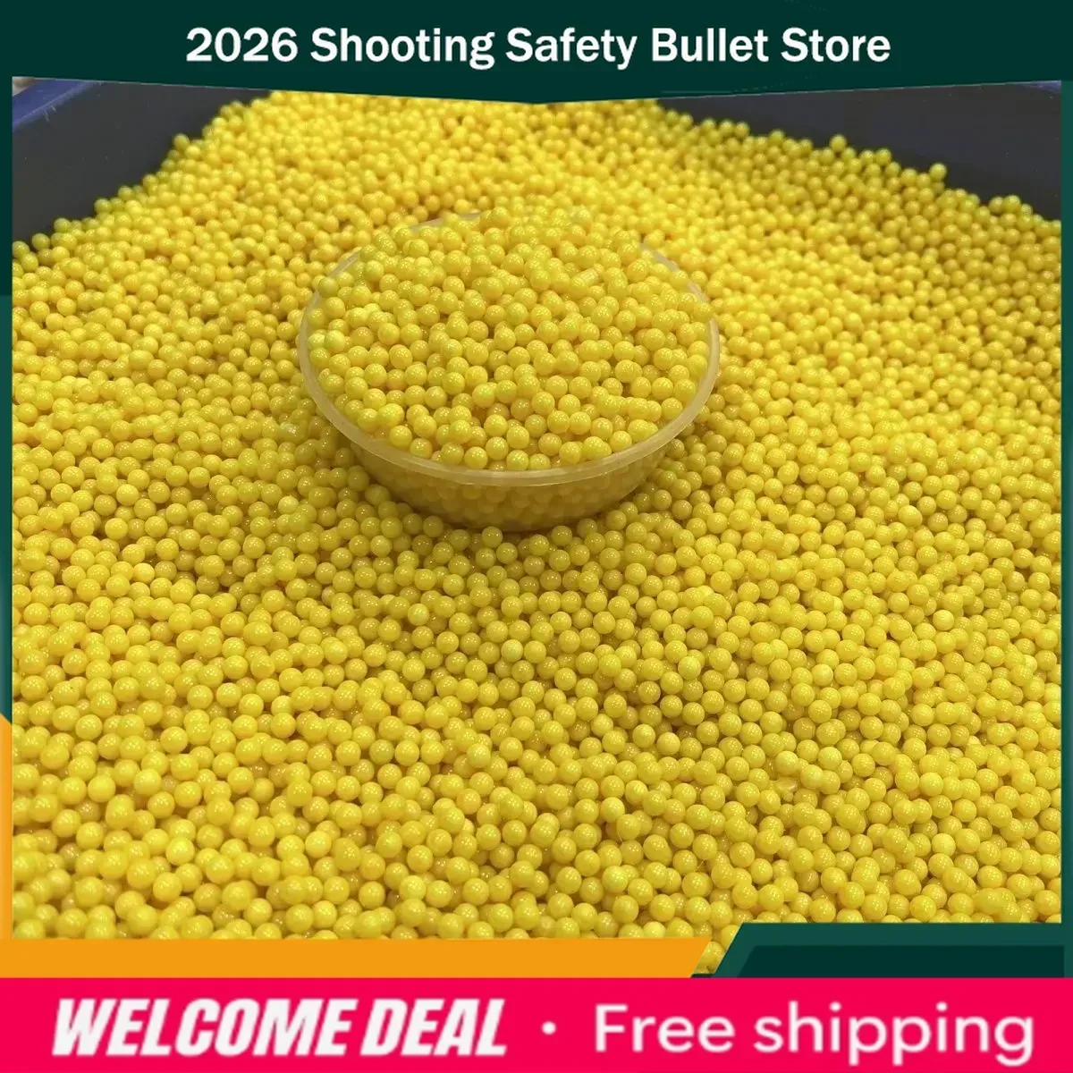 2029 RT Airsoft Paintball Toy Gun Refill Ammo 7-8mm Soft Rubber Round Ball BulletsNew New