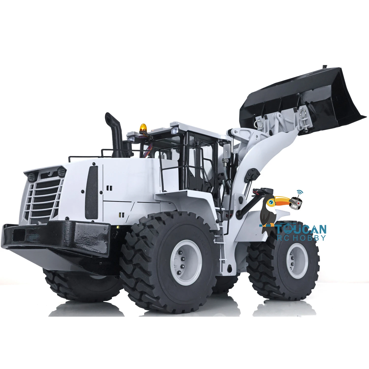 XDRC 1/14 Metal Hydraulic RC Loader WA470 980L Remoted Truck Construction Vehicle RTR BirthdayGifts for Boys TH18403