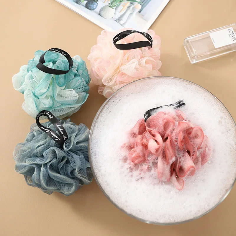 

1pc Big 50g Mesh Bath Soft Balls Nylon Cleaning Brush Shower Body Cleaner Exfoliating Scrubbers Bath Ball Bathroom Supplies