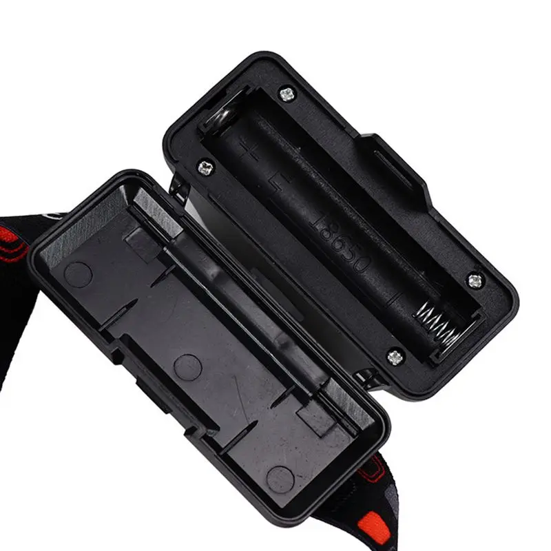Lanterna portátil do farol com diodo emissor de luz branco, tocha recarregável da lanterna do farol da pesca da lâmpada principal de acampamento de usb