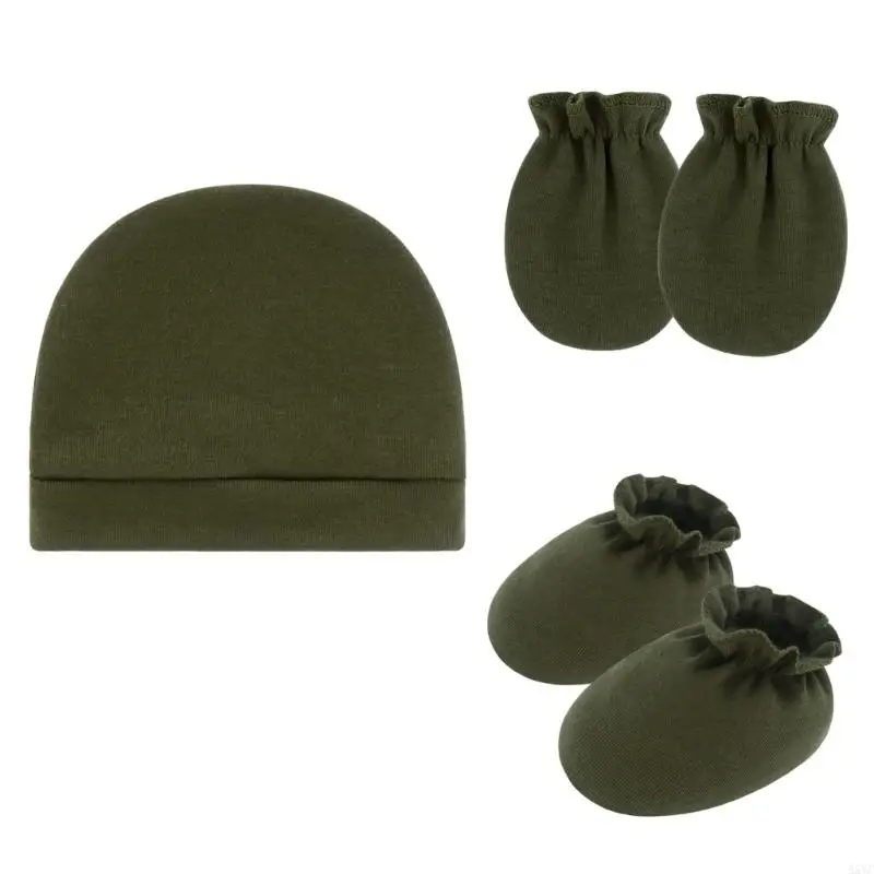 장갑과 부티를 가진 a5yc 통기성 베이비 모자 긁힘 저항성 유아 필수