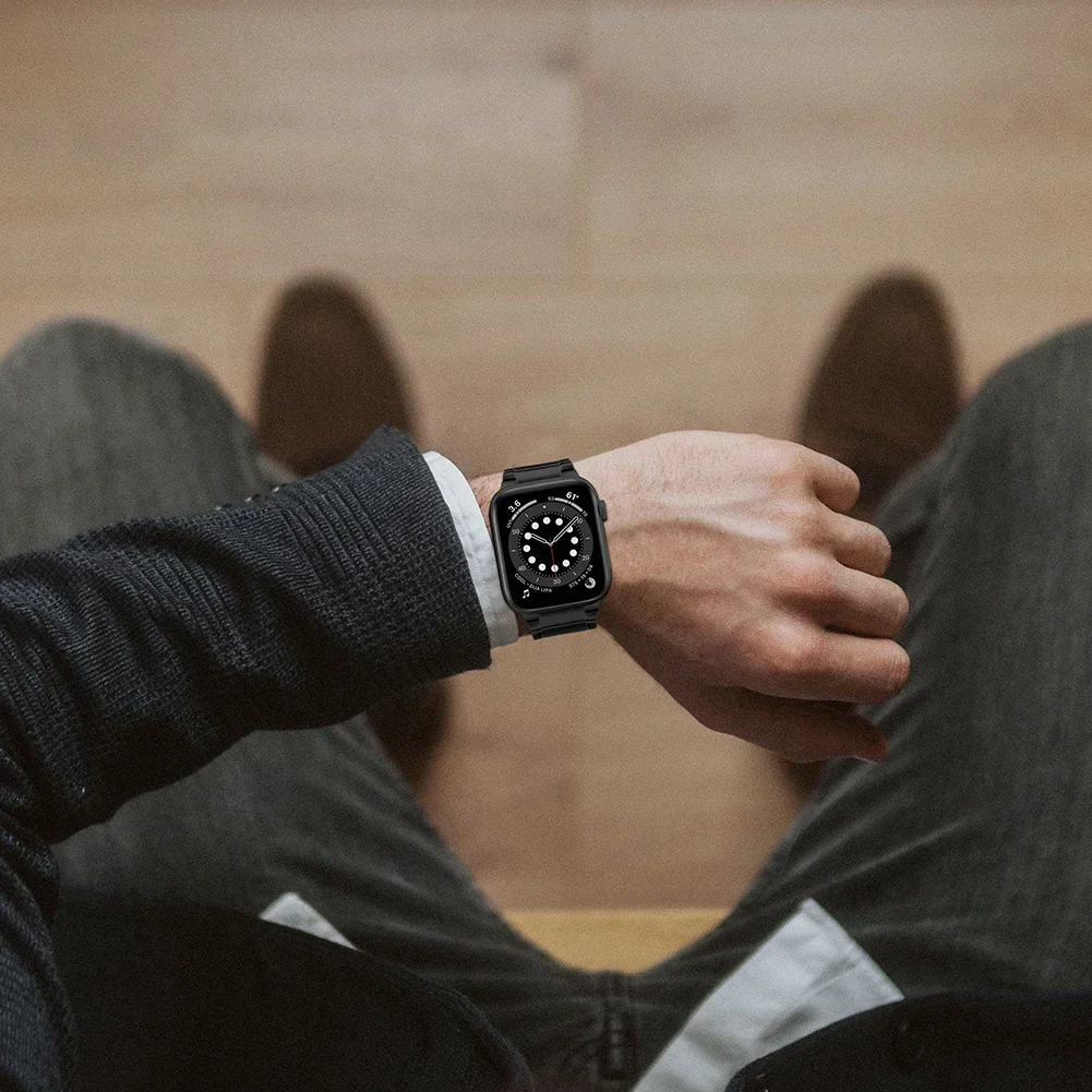 Металлический ремешок из титанового сплава для Apple Watch Ultra2 10 9 8 7 46 мм 45 мм 41 мм Браслет из нержавеющей стали для 6 5 4 SE 44 мм 42 мм 40 мм