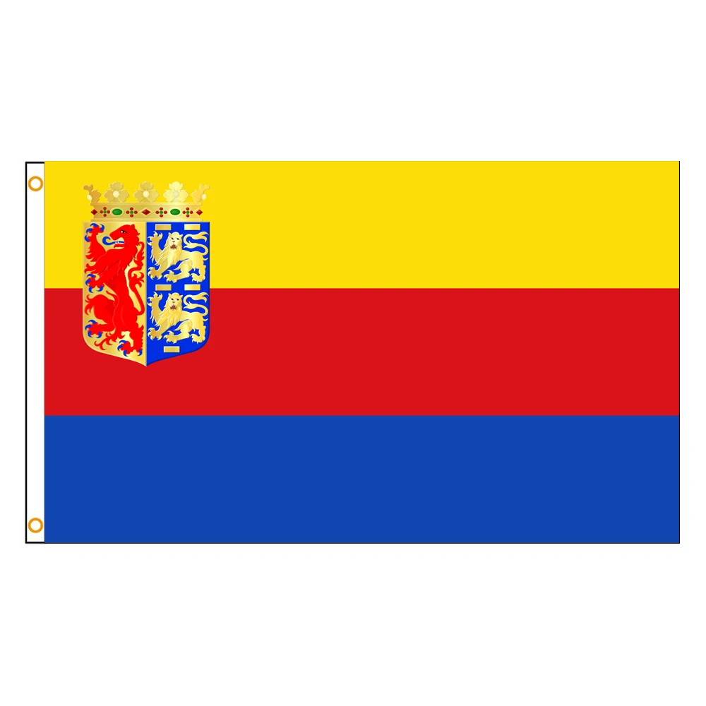 3x5 Ft North Holland Flag Vivid Color a Province of Netherlands Flags Polyester with Brass Grommets