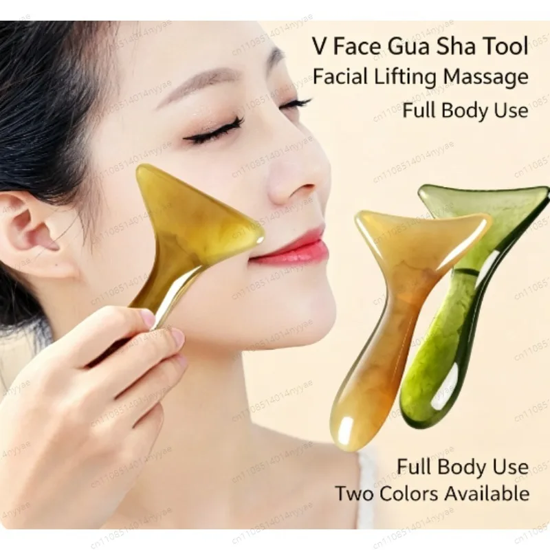 Facial & Body Gua Sha Set, Lymphatic Drainage Scraper for Neck Firming & Wrinkle Reduction - Anti-Aging Beauty Tool