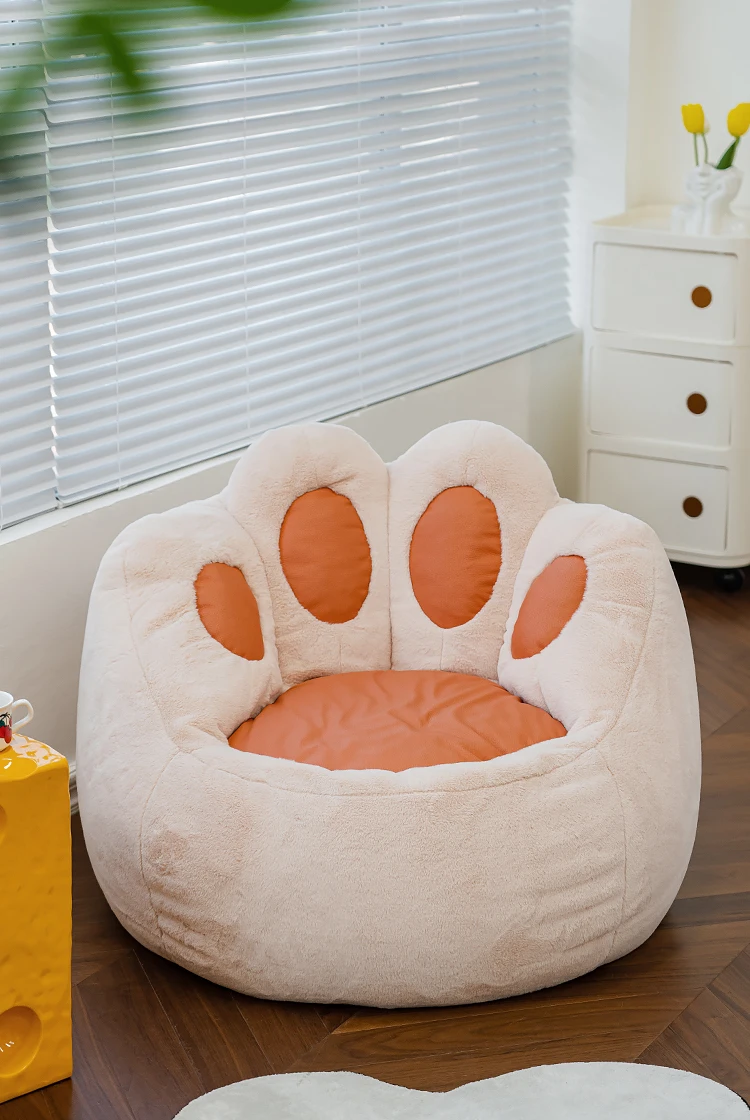 

Puff Seat Living Room Sofas Cute Cat Claw Single Person Bean Bag Small Family Household Couch Lounge Chair Creative Tatami Chair