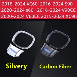 Car Steering Wheel Trim Decoration Cover Sticker for Volvo XC90 S90 XC60 Accessories 2017 2018 2019 2020 2021 2022 2023 2024