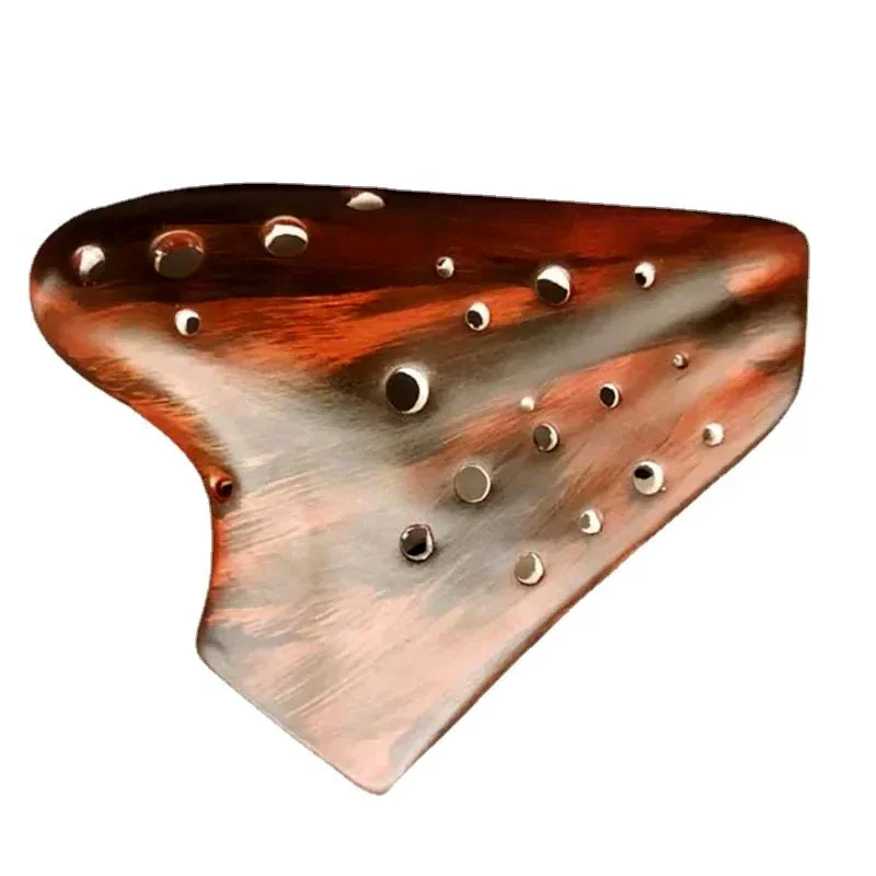 Retro ahumado Triple Ocarina Alto C llave 16 agujeros Ocarinas de cerámica flauta musical instrumento Musical profesional principiante jugando D400