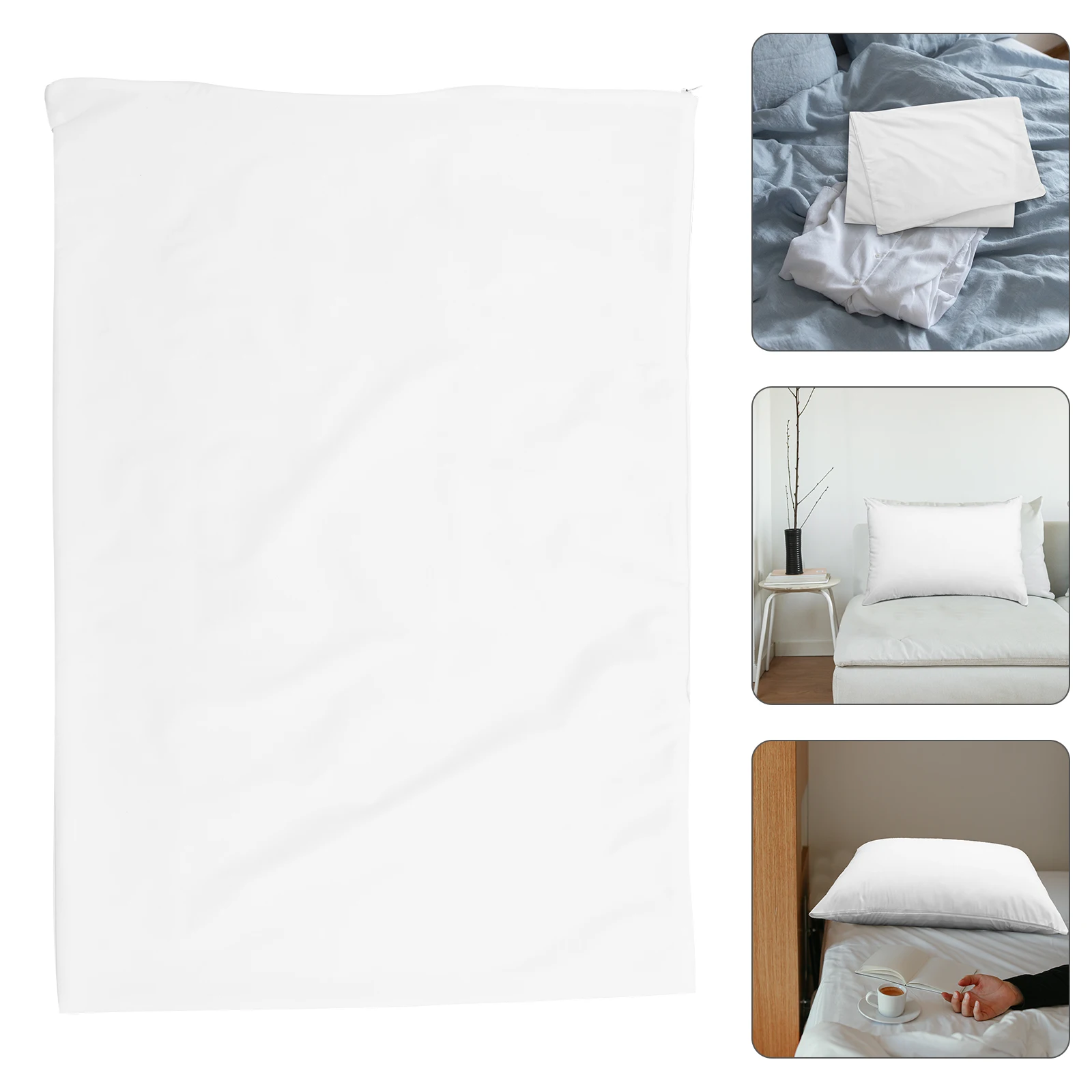 

2pcs Waterproof Covers Comfortable Household Protectors Washable Case Zipper Pillow Sleeves Home Accessory Pillow Supply For