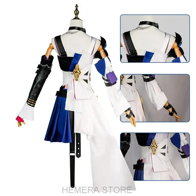 

13 Honkai Star Rail Serval Landau Косплей Костюм Парик Платье Униформа Хэллоуин Вечеринка Женский Реквизит Аниме Шорты Косплей