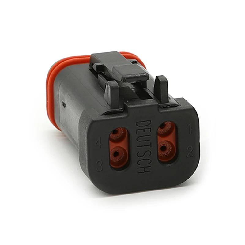 

DT06-4S-E005 DEUTSCH car connector flat cover male female pair anti-jellyfish headband female terminal 1062-16-0122
