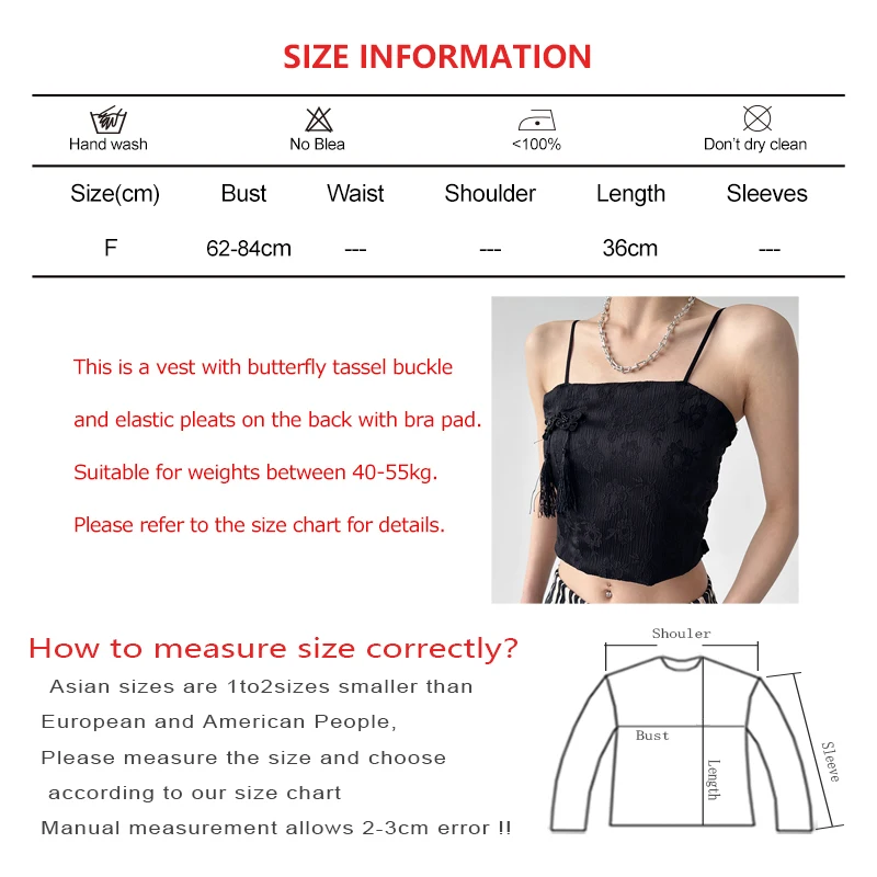 Summer Women Butterfly Tassel Buckle New Chinese Tank Top Backless Vintage Tube Top With Bra Pad Slim Pleated Elastic Sexy Camis