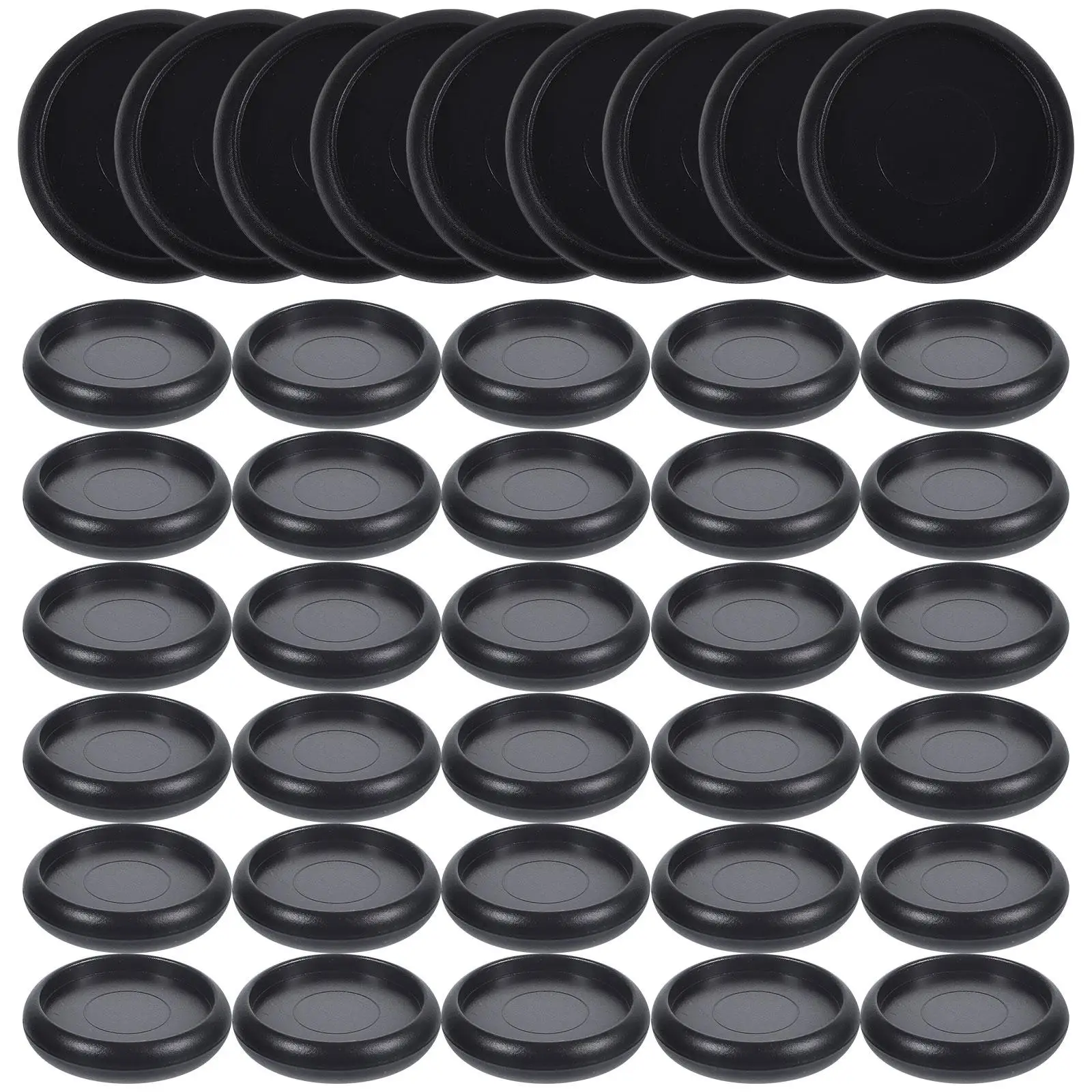 44 Pcs Notepad Binding Buckle Black Rings Craft Stationery Accessories Discbound Circa Binders Loose Leaf Abs Discs Office